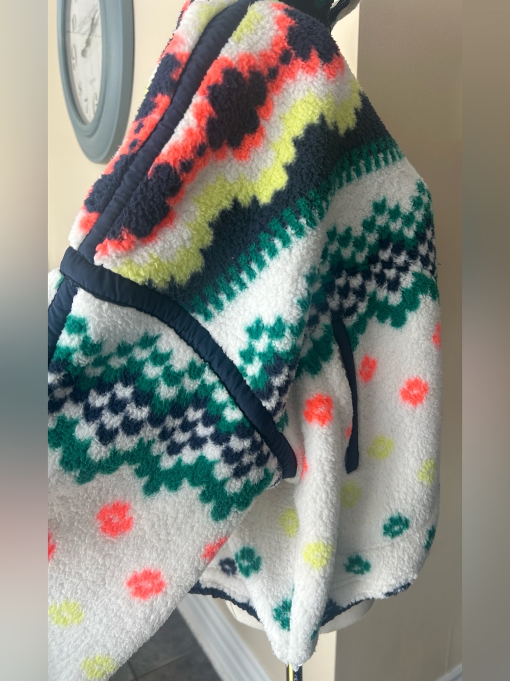 FREE PEOPLE x movement Mountain High Printed Half Zip Fleece size medium - Picture 8 of 11